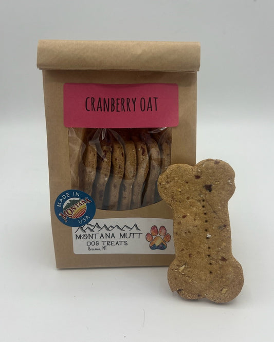 Cranberry Oat Handmade Dog Treats - Montana Mutt