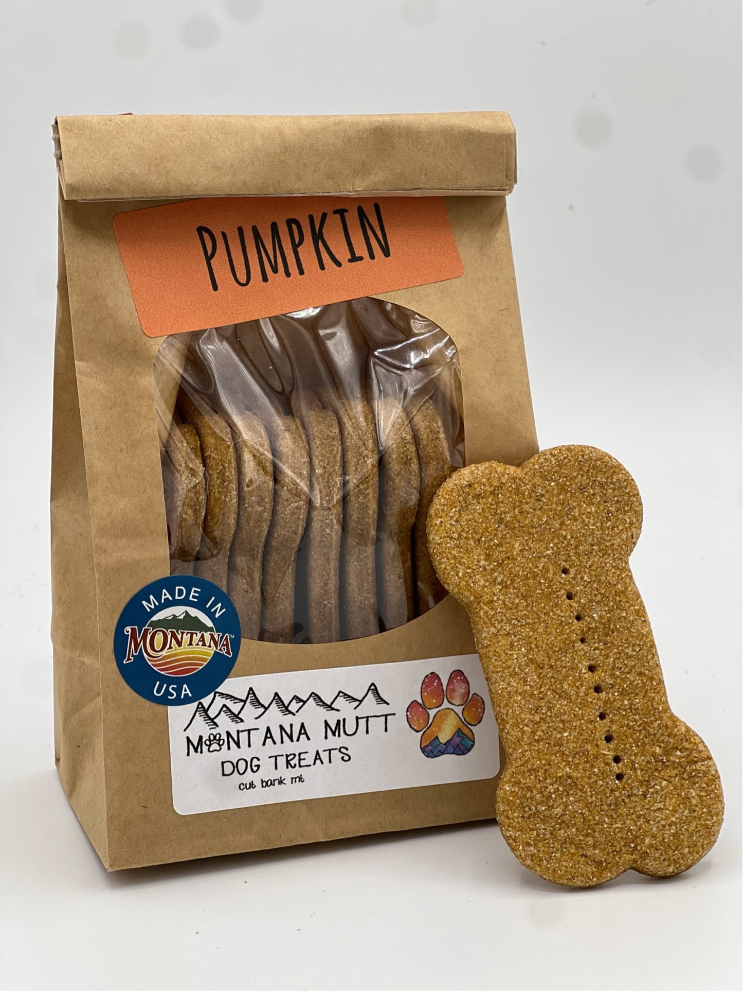 Pumpkin Dog Treats - Montana Mutt