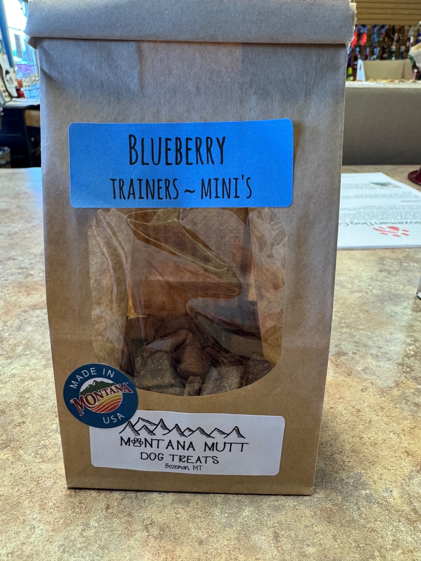 Blueberry Montana Mutt trainers- mini treats